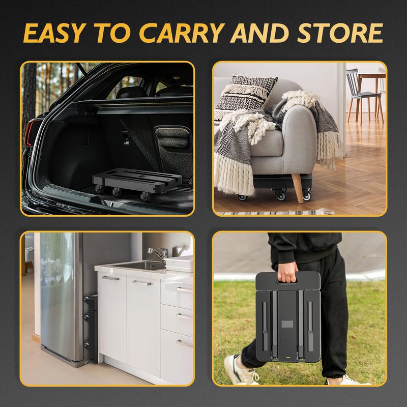 Folding Utility Hand Truck with 6 Wheels